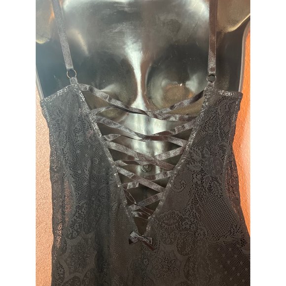 Victoria Secret M Black Lace Babydoll - Picture 7 of 8